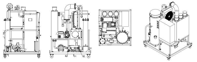 Coalescence and Separation Light Diesel Oil Purifier Device for Low Viscosity Lube Oil