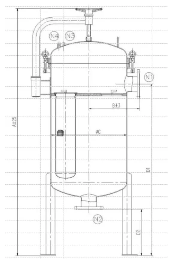 Jhenten Bag Filter Stainless Steel 304 316L Water Treatment Winery Brewery