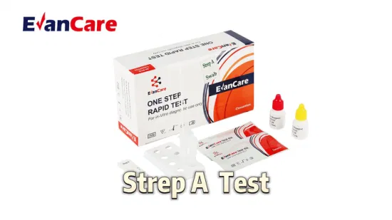 Kit per test rapido antigene accurato per uso domestico Rapid Strep a cassetta per test con CE