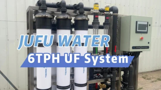 Attrezzatura per il trattamento delle acque di ultrafiltrazione del sistema UF della macchina per il trattamento delle acque minerali 6000L / H